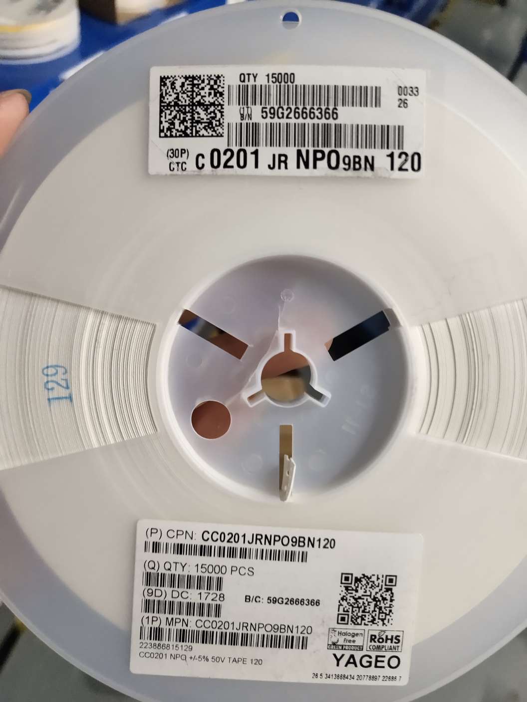 CC0201JRNPO9BN120