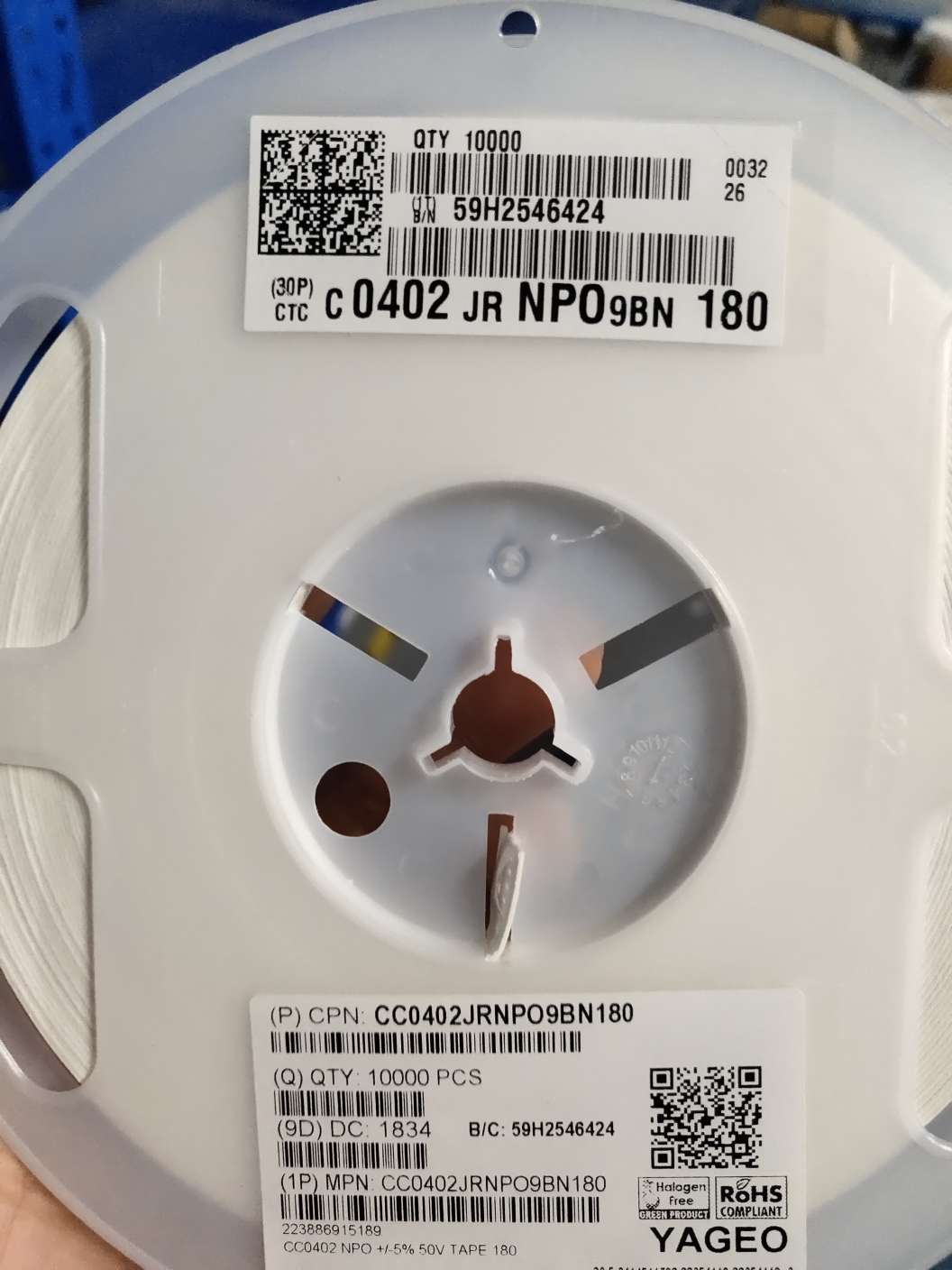 CC0402JRNPO9BN180